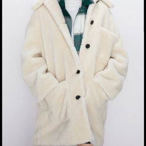 Zara kids cream teddy bear jacket